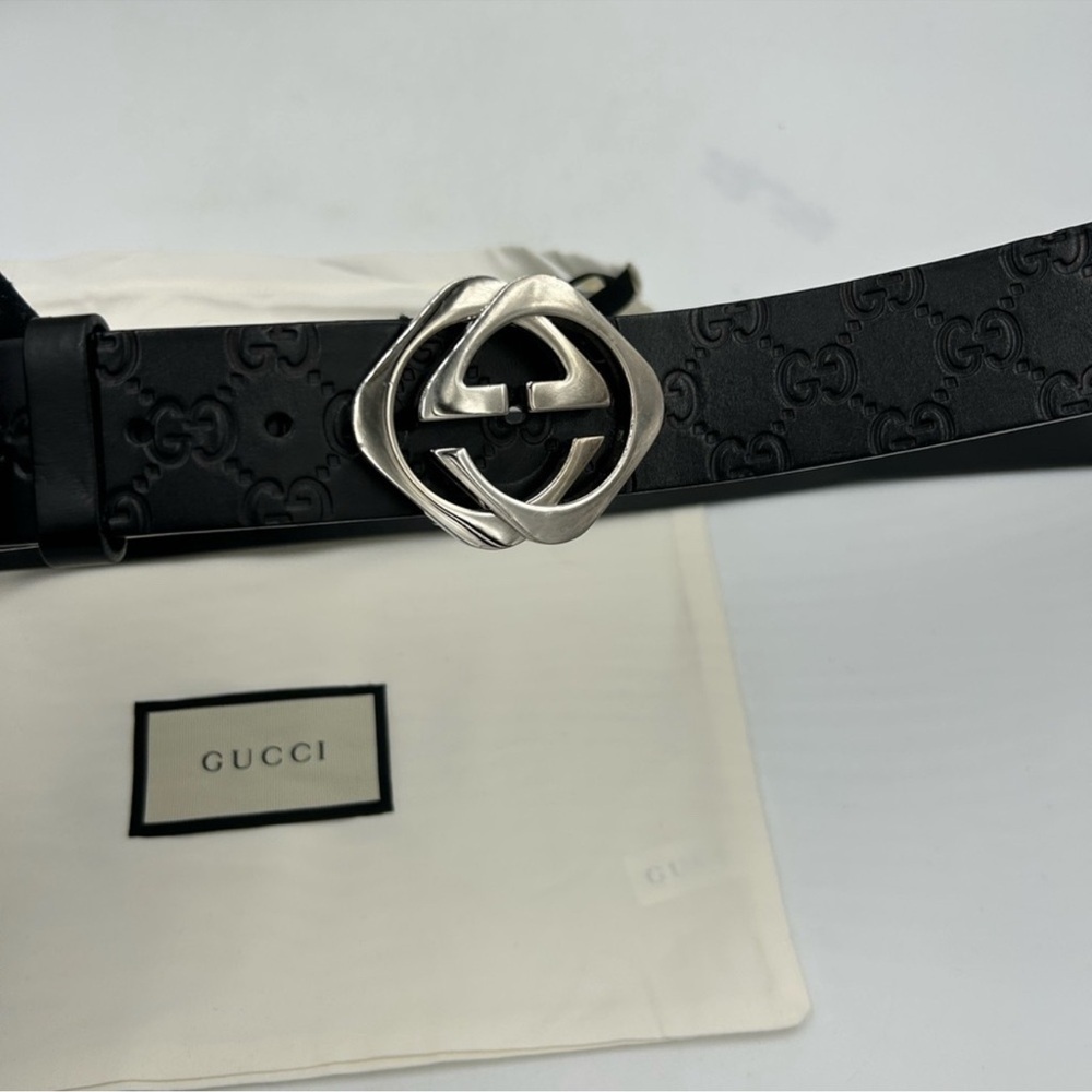 Men’s Gucci interlocking GG logo belt size 115 cm/46 inch made in Italy - Picture 8 of 9
